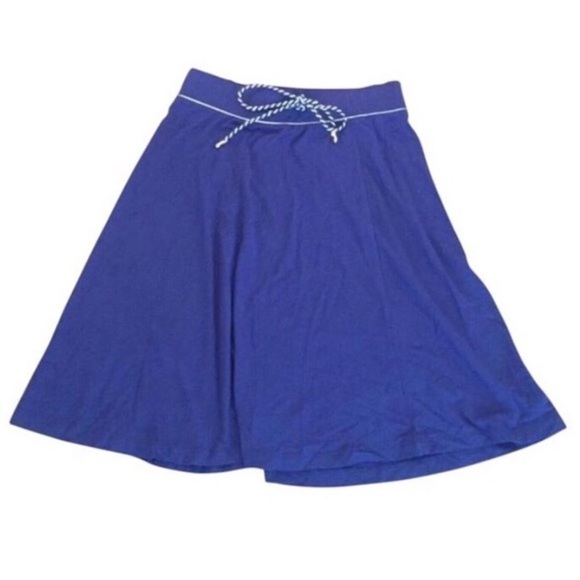 𝅺LILLY pulitzer blue skirt with stripe drawstring - Picture 1 of 4